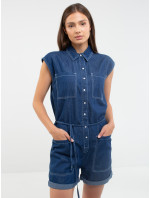 Big Star Overal kalhoty 115618 Medium Denim-465