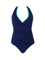 Swimwear Ric Rac Faye Halterneck Non Wired Swimsuit ric rac navy SW1950