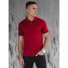 Pánské vínové polo triko model 20450022 - Dstreet