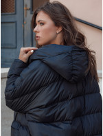 Dámská zimní bunda oversize s kapucí ANNIKA černá Dstreet TY4541