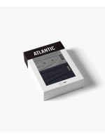 Pánské volné boxerky ATLANTIC 2Pack - tmavě modré/šedé