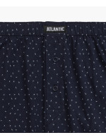 Pánské volné boxerky ATLANTIC 2Pack - tmavě modré/šedé