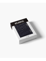 Pánské volné boxerky ATLANTIC 2Pack - tmavě modré se vzorem