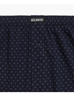 Pánské volné boxerky ATLANTIC 2Pack - modré se vzorem