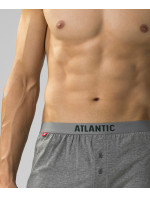 Pánské volné boxerky ATLANTIC 2Pack - černé/šedé