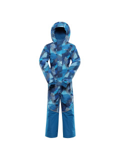 Dětská kombinéza s membránou ptx snow ALPINE PRO KIREMO neon atomic blue varianta pb