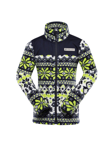 Dětská mikina supratherm ALPINE PRO EFLINO lime green varianta pd