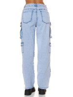 Sexy Musthave Highwaist Cargo Jeans light denim