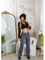 Sexy Highwaist Cargo Pants "graphit"