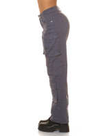 Sexy Highwaist Cargo Pants "graphit"