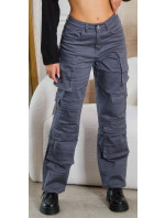 Sexy Highwaist Cargo Pants "graphit"