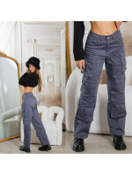 Sexy Highwaist Cargo Pants "graphit"