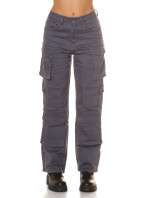 Sexy Highwaist Cargo Pants "graphit"