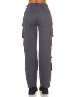 Sexy Highwaist Cargo Pants "graphit"