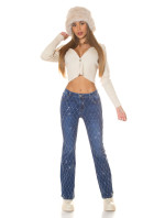 Sexy Jeans "flared" with glitter