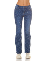 Sexy Jeans "flared" with glitter