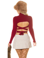 Sexy KouCla Turtleneck jumper w. back cut out