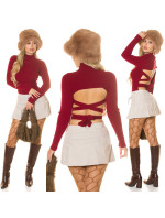 Sexy KouCla Turtleneck jumper w. back cut out