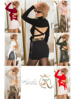 Sexy KouCla Turtleneck jumper w. back cut out