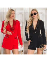 Sexy Koucla Jumpsuit in Blazer Look with sequins