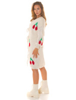 Sexy long knitted Cardigan "Cherry" to tie