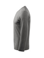 Long Sleeve triko unisex tmavě šedý melír