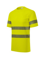 HV Dry tričko unisex fluorescenční žlutá