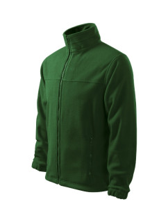 Jacket fleece pánský lahvově zelená