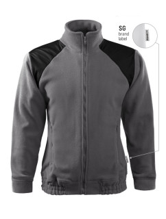 Jacket Hi-Q fleece unisex ocelově šedá 36 (brand label)