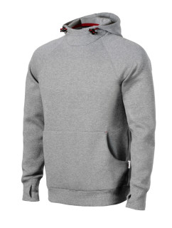 Vertex Hoodie mikina pánská tmavě šedý melír