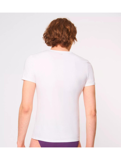 Pánské tílko GO Shirt V-Neck Slim Fit - WHITE - bílé 0003 - SLOGGI