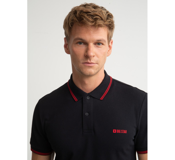 Černé tričko Big Star Polo_ts_ss 152449 906