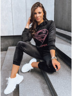 Dámský černý velurový set Vogue Velour Dstreet AY0876