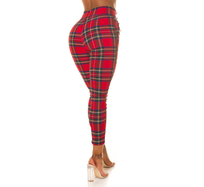 Sexy Koucla checkered Highwaist Pants