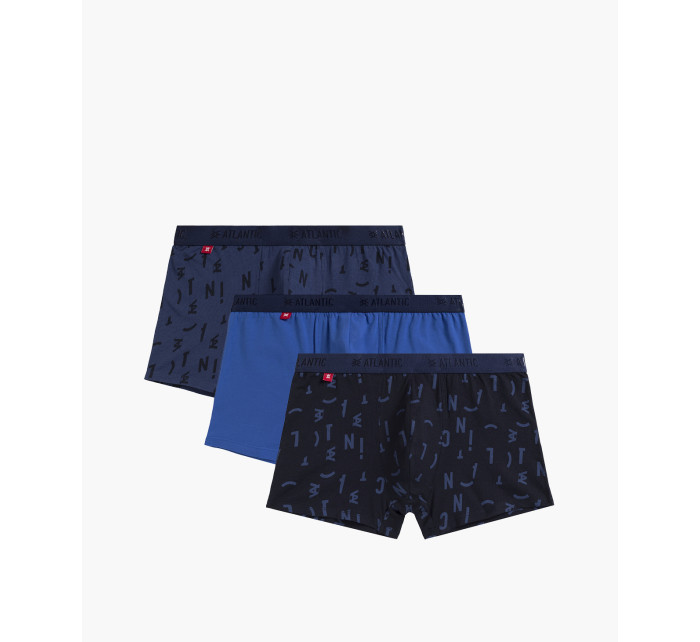 Pánské boxerky ATLANTIC 3Pack - modré