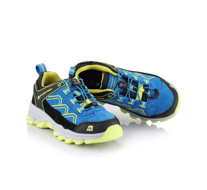 Dětská outdoorová obuv s membránou ptx ALPINE PRO MOLLEHO electric blue lemonade