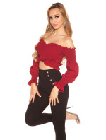 Sexy Carmen Crop Shirt