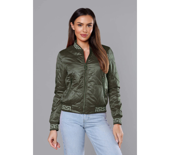 Dámská bunda typu "bomber" v khaki barvě model 18035490 - S'WEST