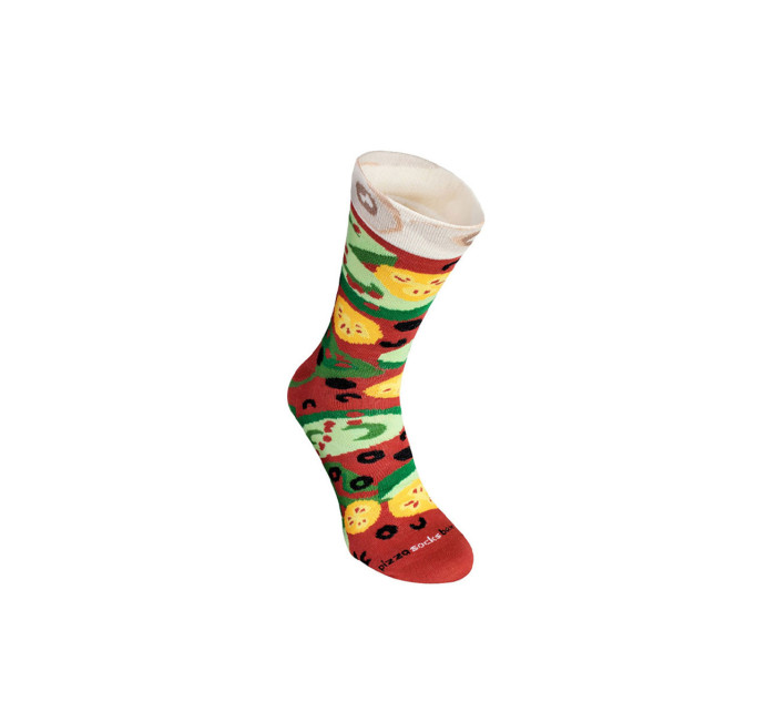 Rainbow Socks Pizza 4 páry Vegetariánská