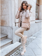 Dámská prošívaná zimní bunda SPARKLE camel Dstreet TY3948