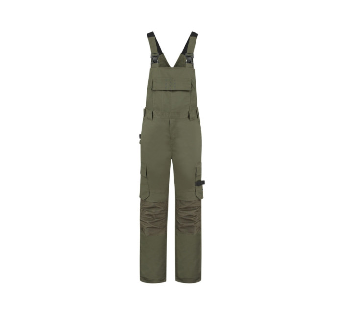 Bib & Brace Twill Cordura pracovní kalhoty s laclem unisex army