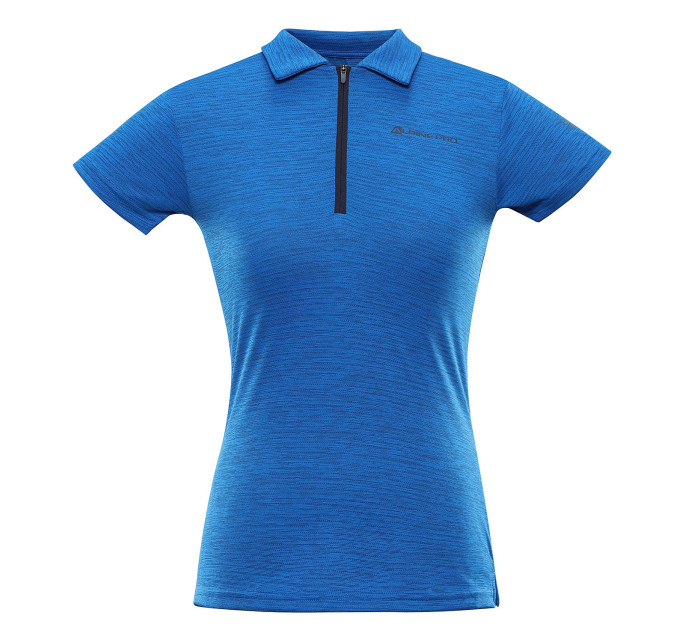 Dámské rychleschnoucí polo triko ALPINE PRO DONNA electric blue lemonade