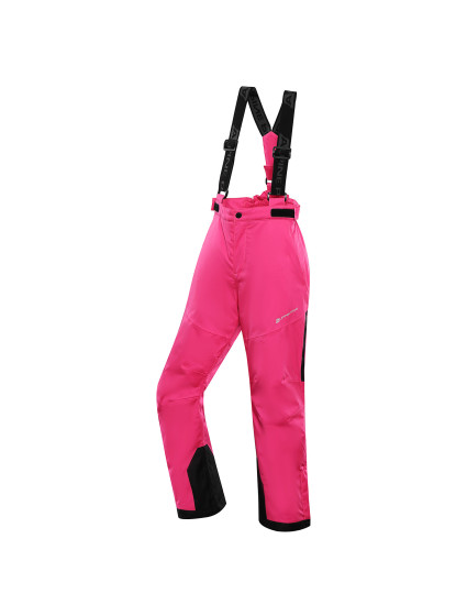 Dětské lyžařské kalhoty s membránou ptx ALPINE PRO OSAGO pink glo