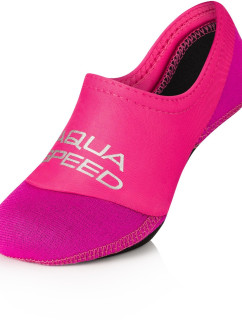 AQUA SPEED Ponožky na plavání Neo Pink Pattern 33