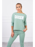 Set s potiskem Queen dark mint