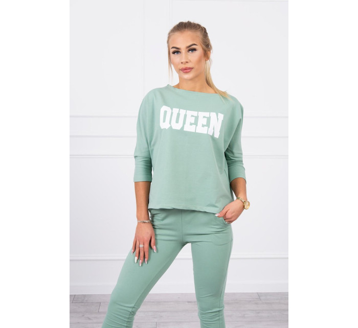 Set s potiskem Queen dark mint