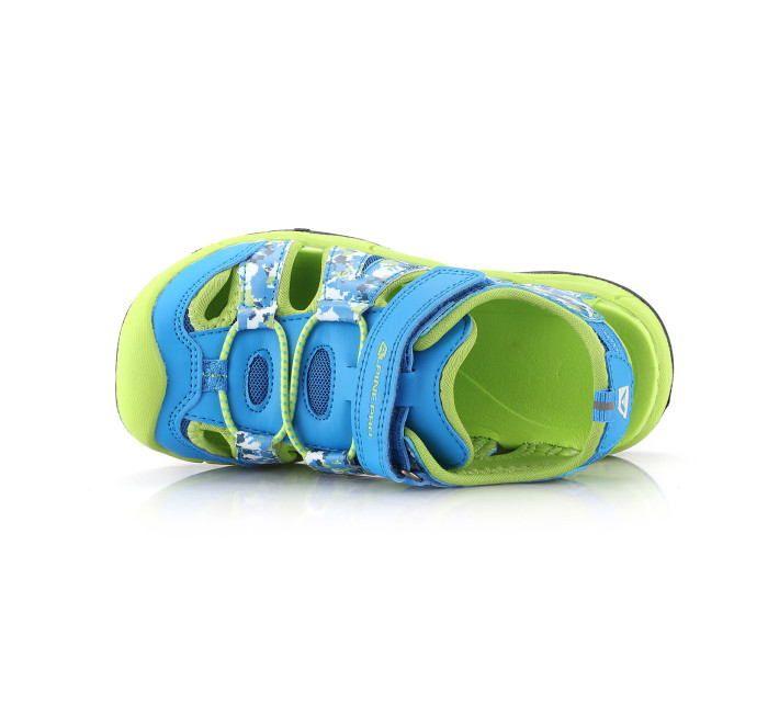 Dětské outdoorové sandály ALPINE PRO GROBO neon atomic blue