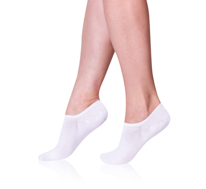 Unisex ponožky invisible BAMBUS SNEAKER SOCKS - BELLINDA - bílá