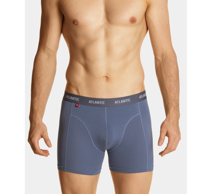 Pánské boxerky ATLANTIC Comfort 3Pack - černé/žluté/šedé