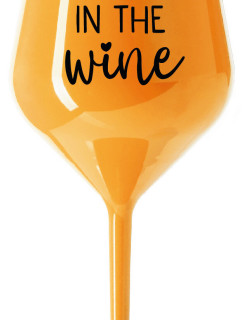 DANCING IN THE WINE - oranžová nerozbitná sklenice na víno 470 ml